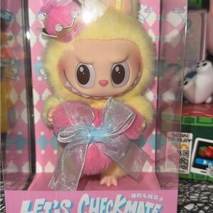Cute Yellow and Pink Collectible Figure